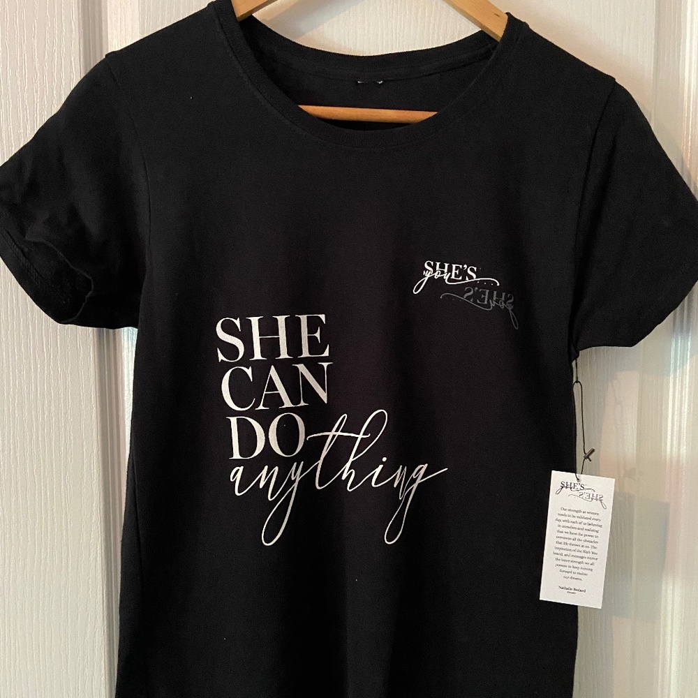 She's You T-shirt   She Can Do Anything - Mirror Image